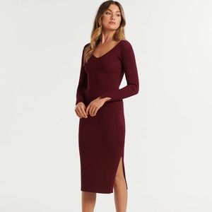 Ever New Kourtney Petite Rib Knit Dress